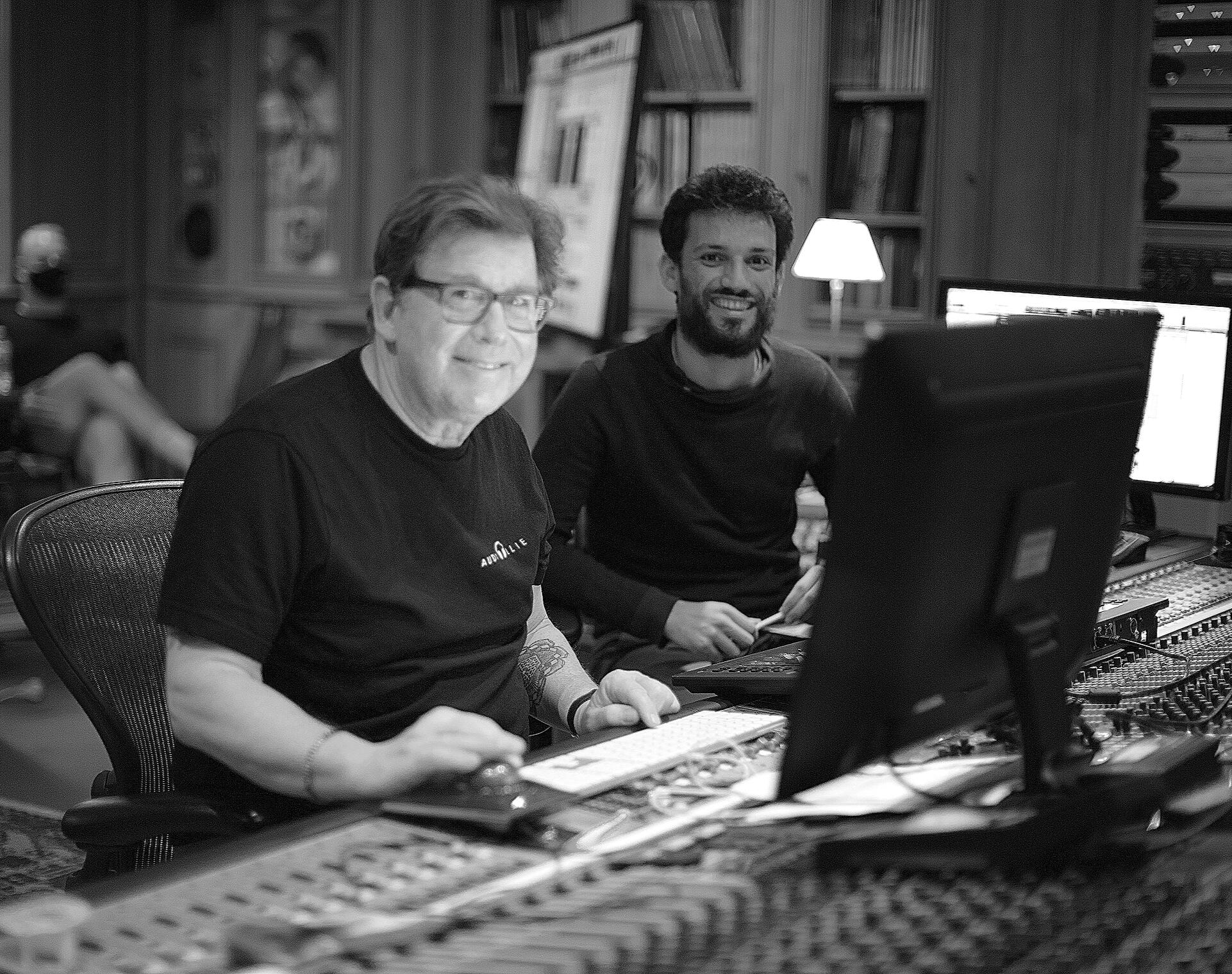 Raphaël Bellamy with Alan Meyerson at Studio la Fabrique Raphaël Bellamy with Alan Meyerson at Studio la Fabrique
